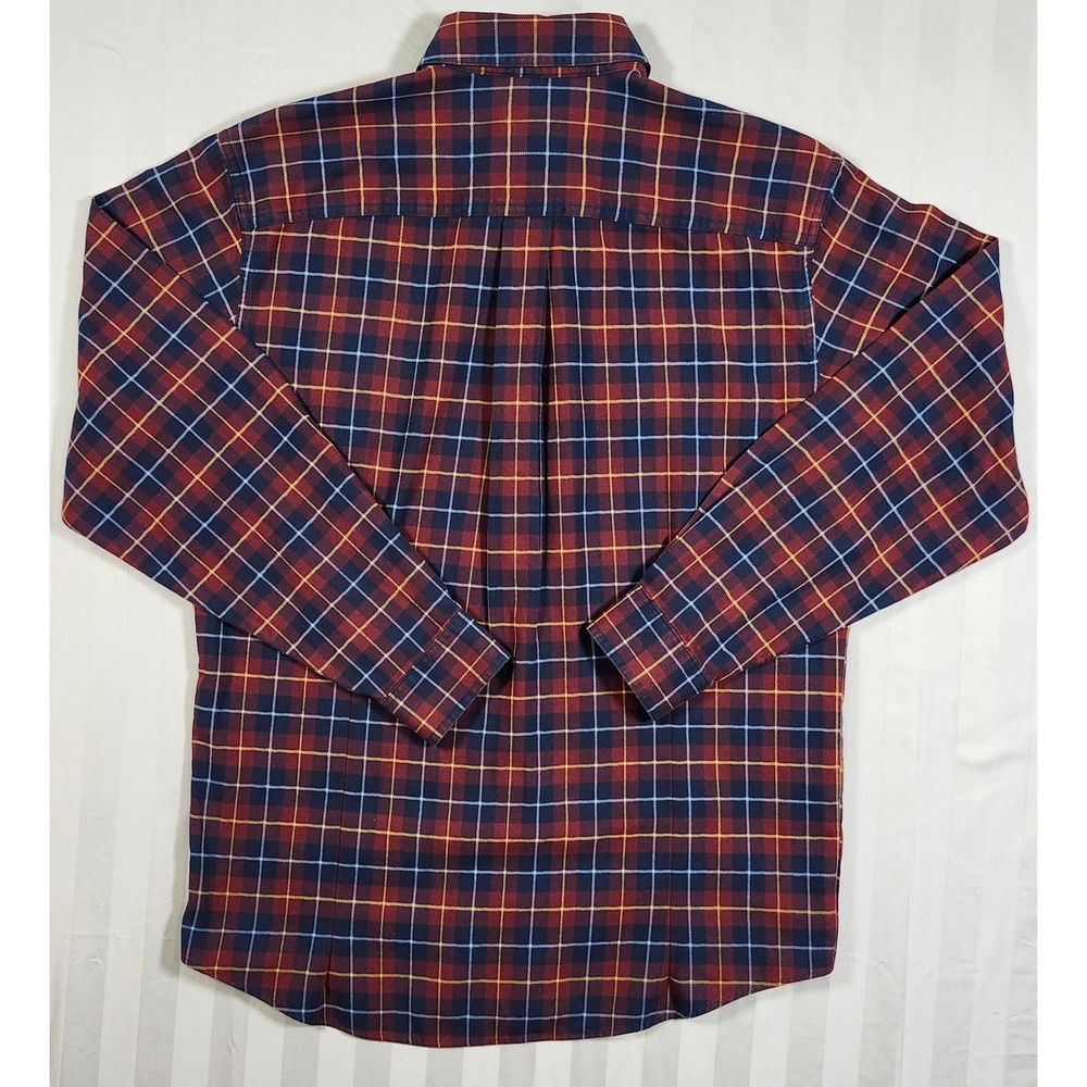 Lot 3 Vintage 90s Y2K LL Bean Button Outdoor Shirts Mens Large Medium Plaid 0030 - Picture 7 of 15